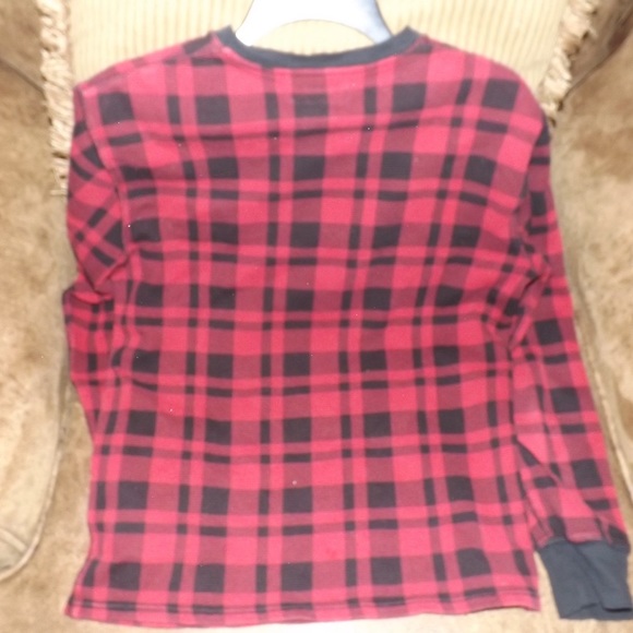 Black/Red Checkered Polo Sweater - Picture 2 of 3